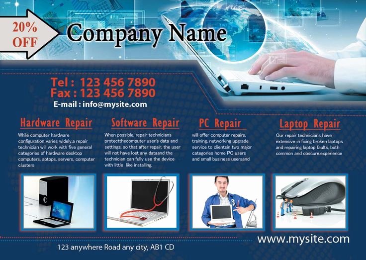 Free Computer Repair Flyer Template Luxury 17 Best Images About Flyers On Pinterest