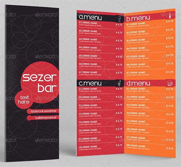 Free Drinks Menu Templates Best Of Drink Menu Templates – 30 Free Psd Eps Documents Download
