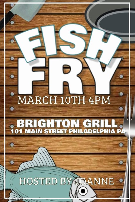 Free Fish Fry Flyer Template Luxury Fish Fry Template