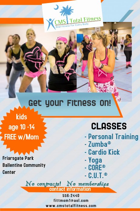 Free Fitness Flyers Templates Awesome Fitness Class Flyer Template