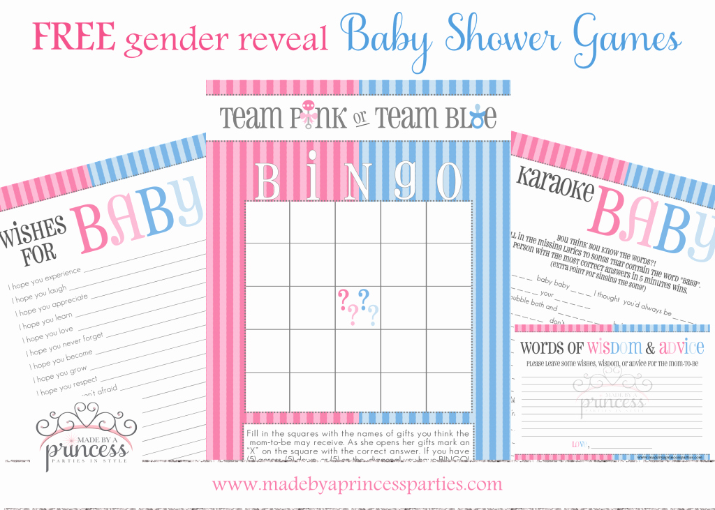 Free Gender Reveal Templates Awesome Gender Reveal Baby Shower Ideas