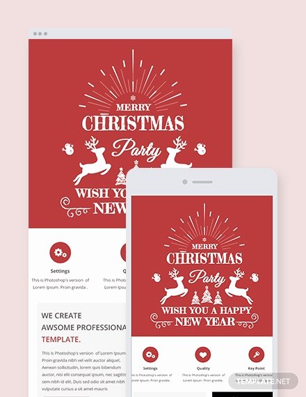Free Holiday Email Templates Beautiful Free Simple Christmas Email Newsletter Template In Adobe Shop