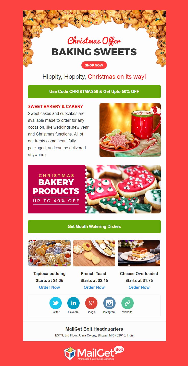 Free Holiday Email Templates Fresh 5 Free Christmas Email Templates [responsive Customizable]