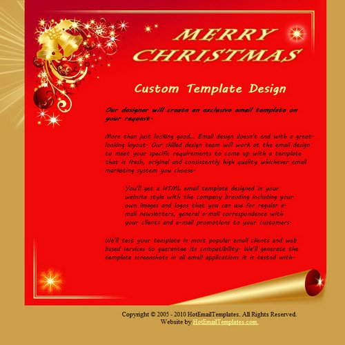 Free Holiday Email Templates New Merry Christmas
