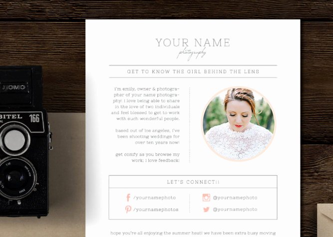 Free Marketing Templates for Photographers Inspirational Email Newsletter Template for Graphers &amp; Wedding Planners Cambria