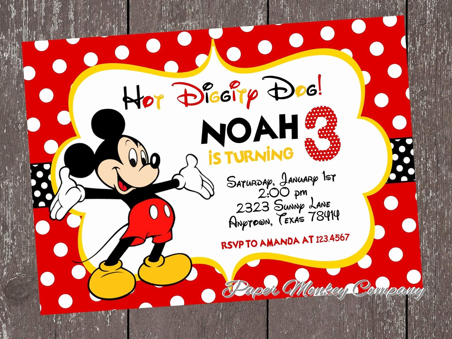 Free Mickey Mouse Invitations Personalized Awesome Mickey Mouse Clubhouse Invitations Free Printable Ideas for the House