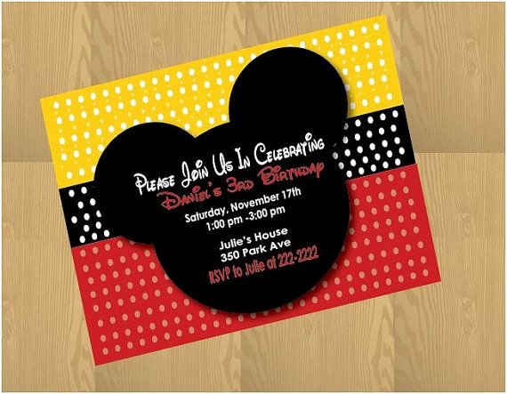 Free Mickey Mouse Invitations Personalized New Free Thank You Notes &amp; Personalized Boys Mickey Mouse Inspired Birthday Invitation Printable On