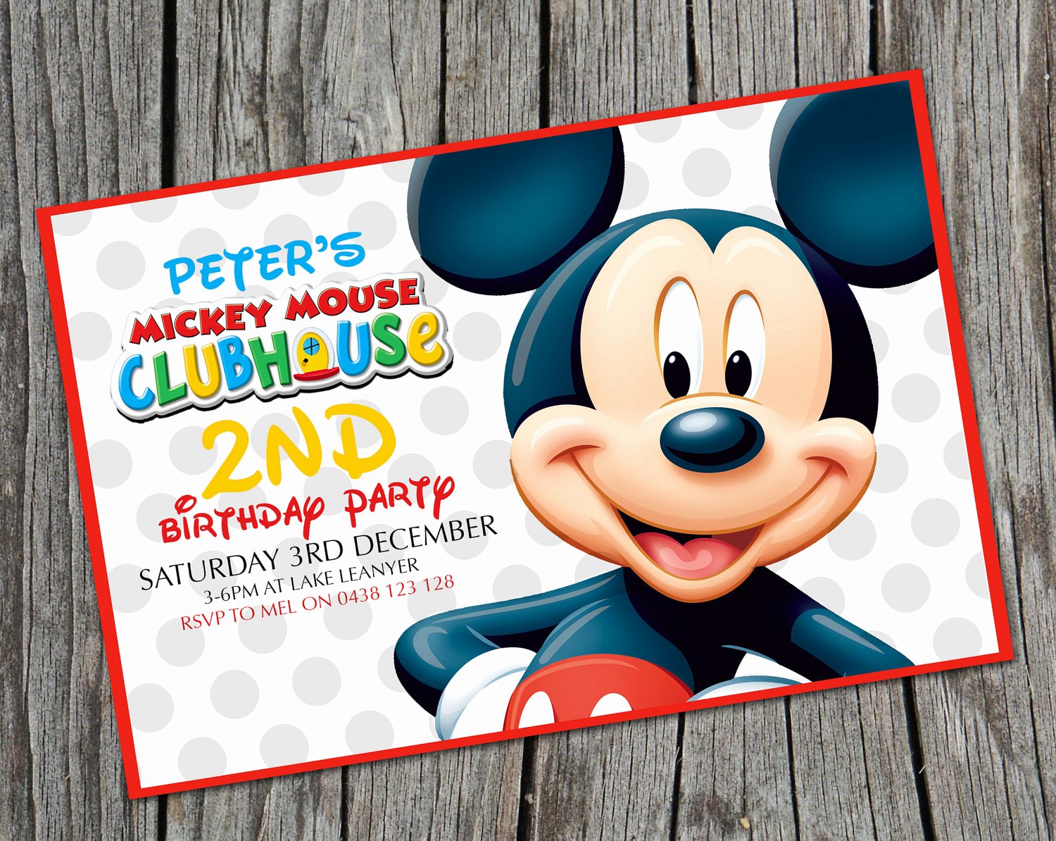 Free Mickey Mouse Invitations Personalized New Mickey Mouse Birthday Invitations Free Printable