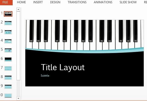 Free Music Powerpoint Templates Elegant Musical Curves Powerpoint Template