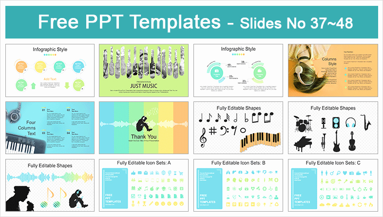 Free Music Powerpoint Templates Lovely Creative Music Concept Powerpoint Templates for Free