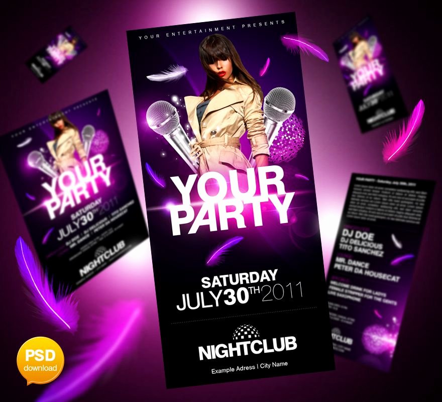 Free Nightclub Flyer Templates Best Of 20 Best Free Psd Party Club Flyer Templates Download Print Templates Pinterest