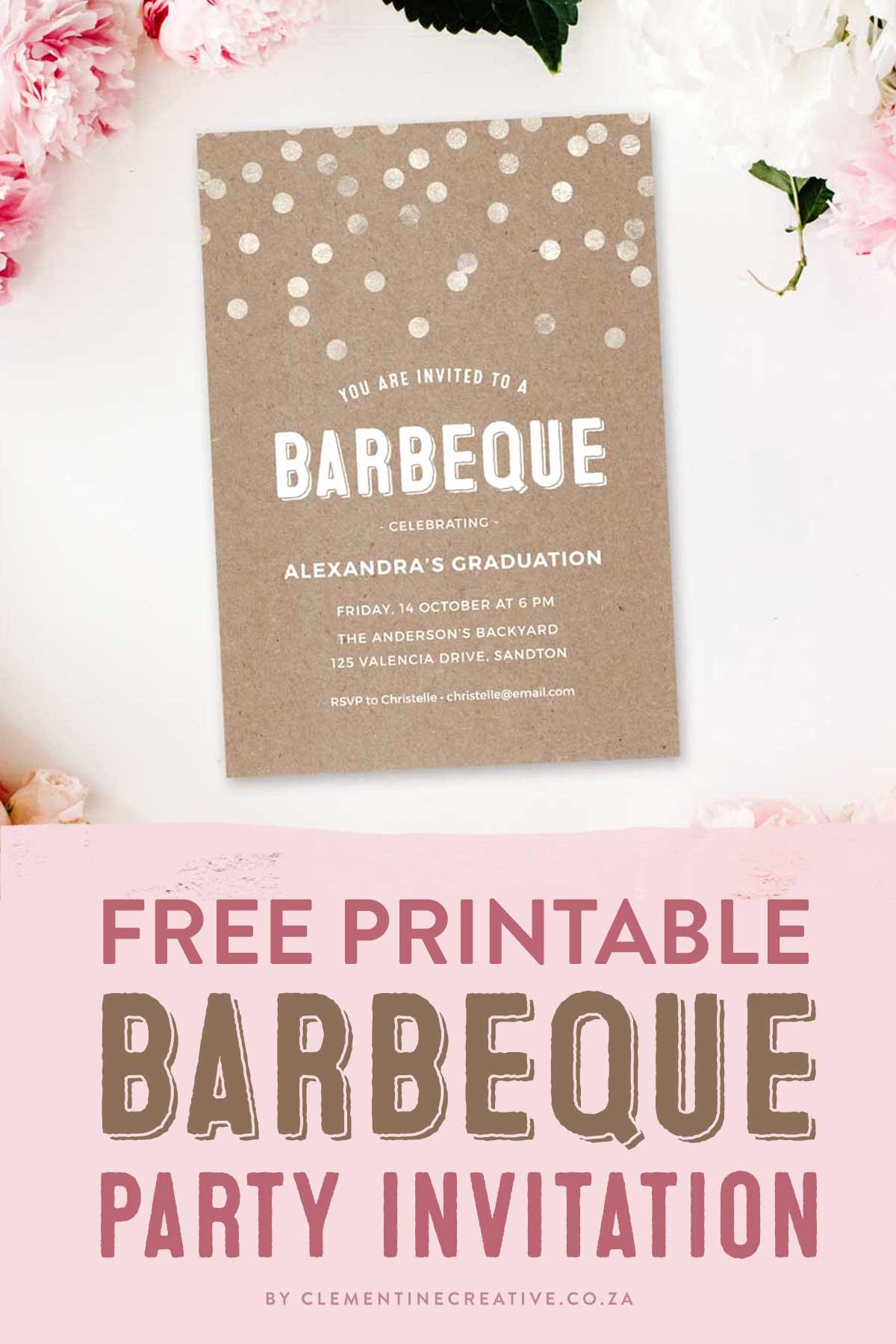 Free Printable Bbq Invitations Fresh Throw A Stylish Barbeque Party with This Gorgeous Invitation Template Free Printable