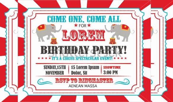 Free Printable Carnival themed Invitations Lovely 37 Carnival Birthday Invitation Templates Free Sample Example format Download
