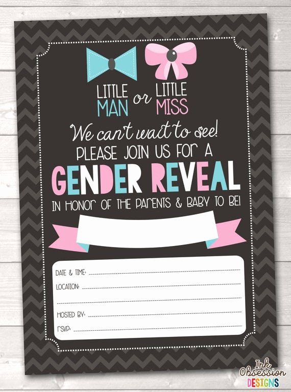 Free Printable Gender Reveal Invitations Unique Instant Download Gender Reveal Invitation Printable Party Pdf