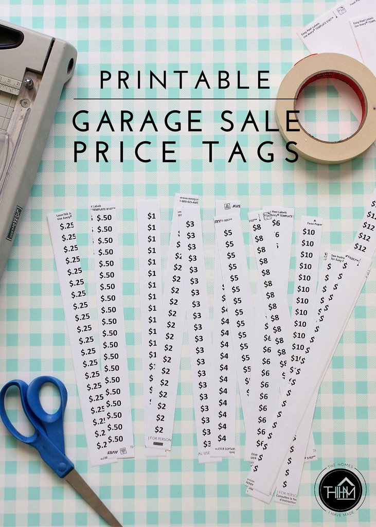Free Printable Price Tags Template Inspirational Printable Garage Sale Price Tags