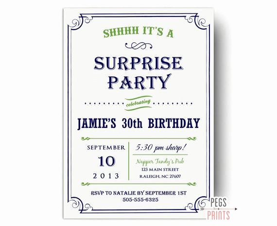 Free Printable Surprise Birthday Invitations Beautiful Surprise Birthday Invitations Printable Surprise 30th