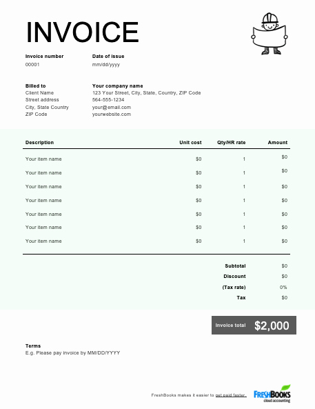 Free Remodeling Contract Template Lovely Contractor Invoice Template Free Download