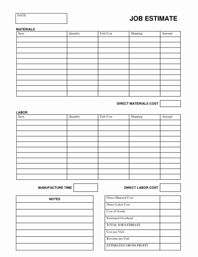 Free Roofing Estimate Template Unique Roofing Estimates Templates Free Download Printable Templates Lab