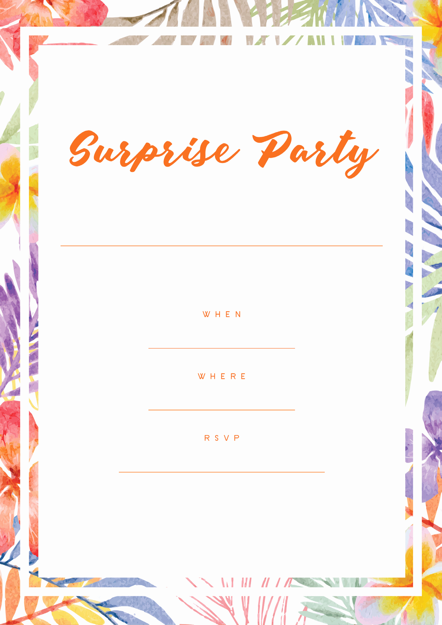 Free Surprise Party Invitations Unique Free Surprise Party Invitations All Free Invitations