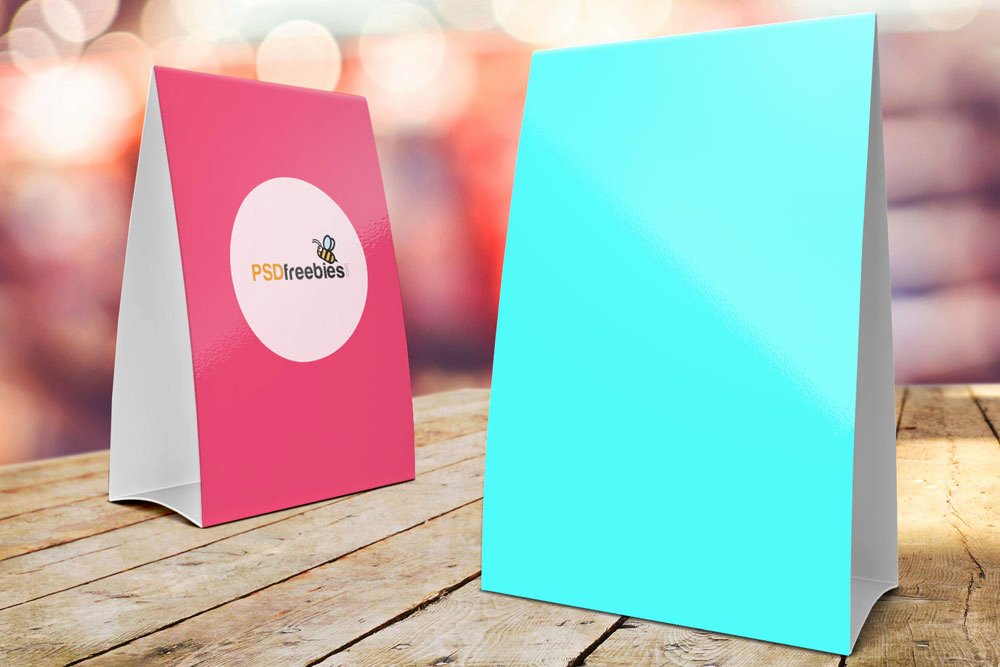 Free Table Tent Mockup Lovely Free Download Table Tent Card Mockup In Psd Designhooks