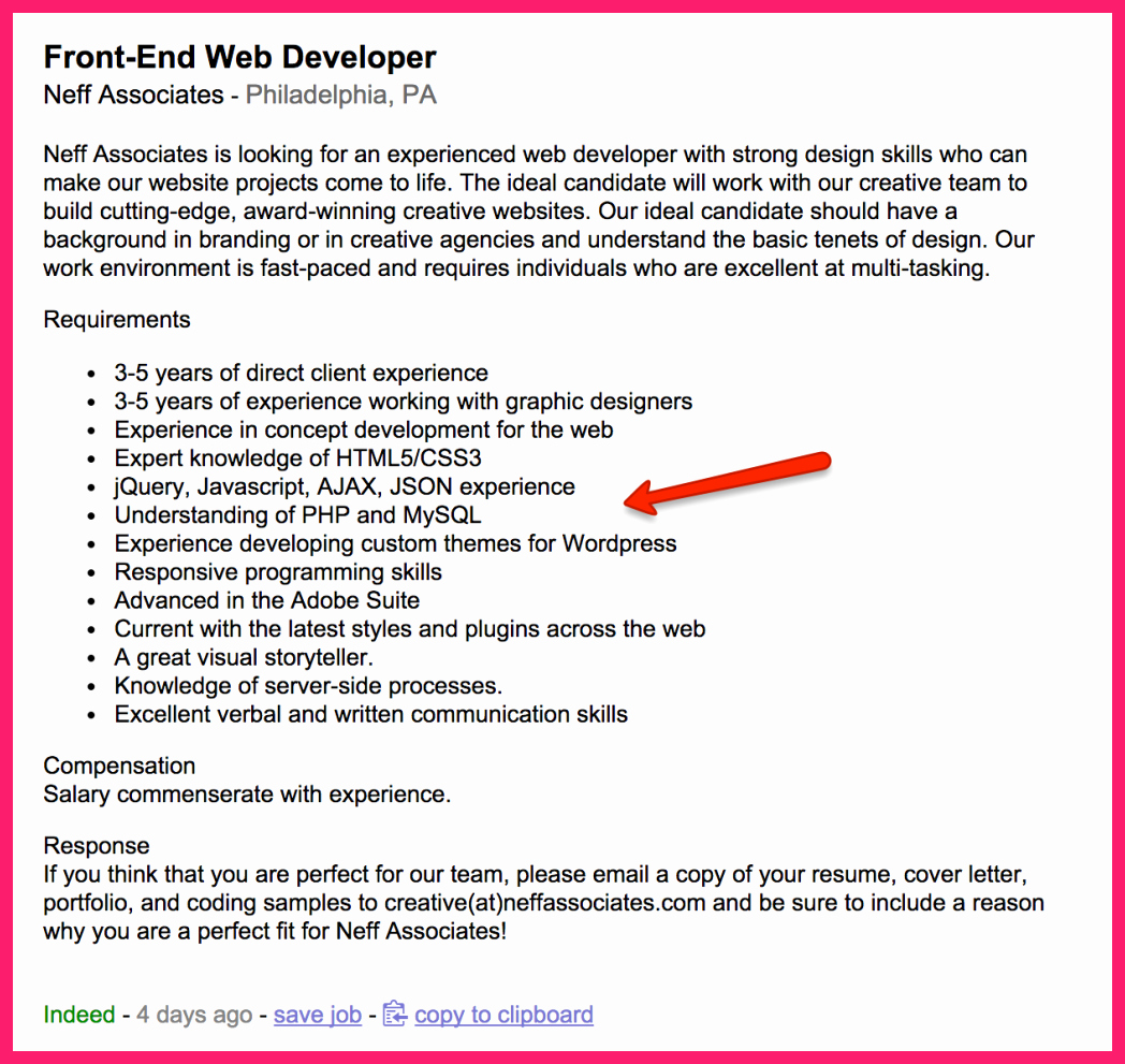 Front End Web Developer Resume Unique Front End Developer Resume