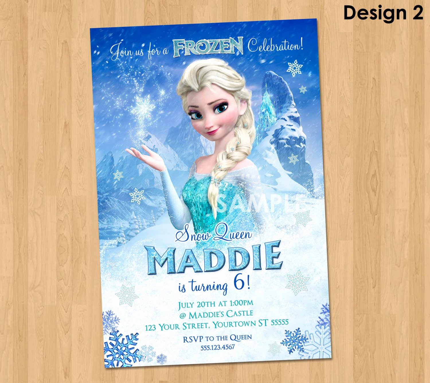 Frozen Birthday Party Invitations New Elsa Frozen Invitation Frozen Birthday Invitation Disney