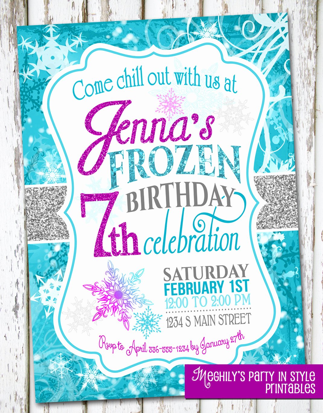 Frozen Birthday Party Invitations Unique Frozen Birthday Invite