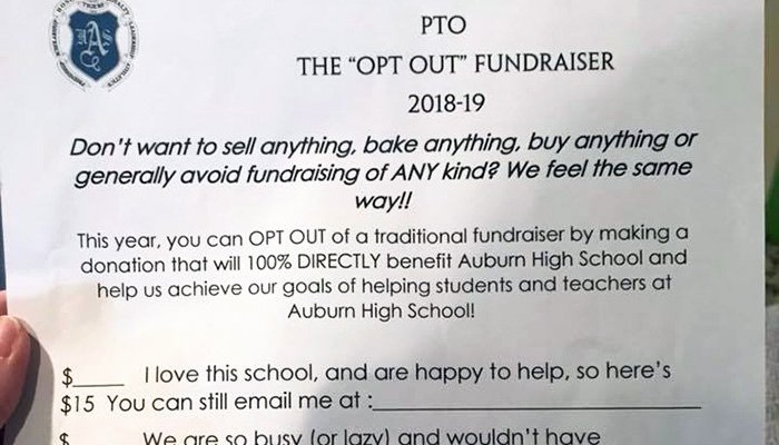 Fundraising Letter to Parents New High School Pto Puts Out Letter Allowing Parents to Donate Money