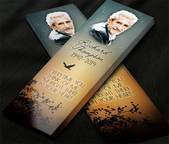 Funeral Bookmarks Template Free Unique 27 Best Images About Memorial Bookmarks W Prayer Poem or Obituary On Pinterest