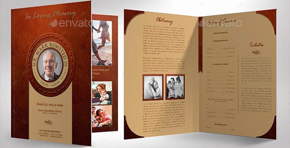 Funeral Program Template Indesign Awesome 37 Great Funeral Brochure Templates – Desiznworld