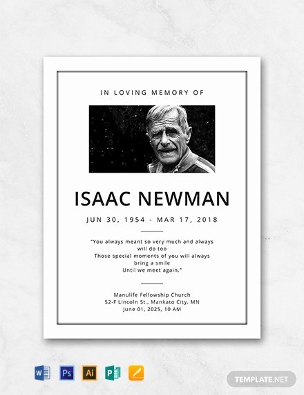 Funeral Program Template Indesign Inspirational Free Simple Funeral Program Template Word Psd Indesign Apple Pages