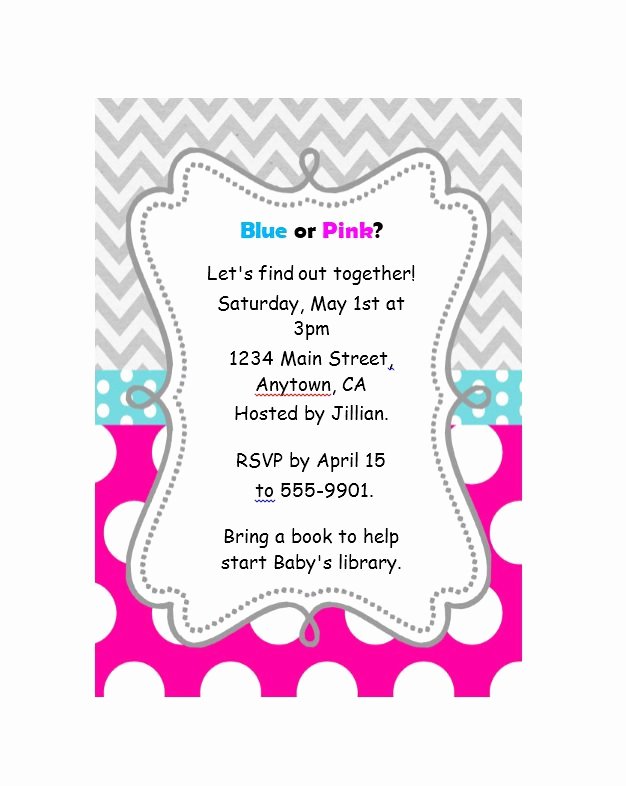 Gender Reveal Party Invitation Templates Lovely 17 Free Gender Reveal Invitation Templates Template Lab