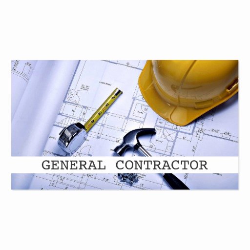 General Contractor Business Cards Beautiful General Contractor Builder Construction Business Business