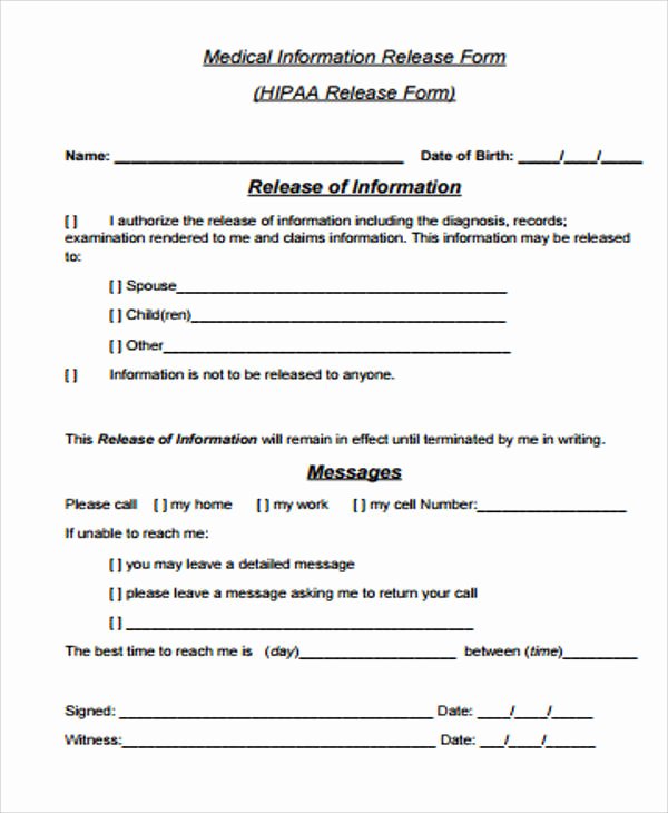 General Release form Pdf Beautiful General Release form Sample 8 Examples In Word Pdf