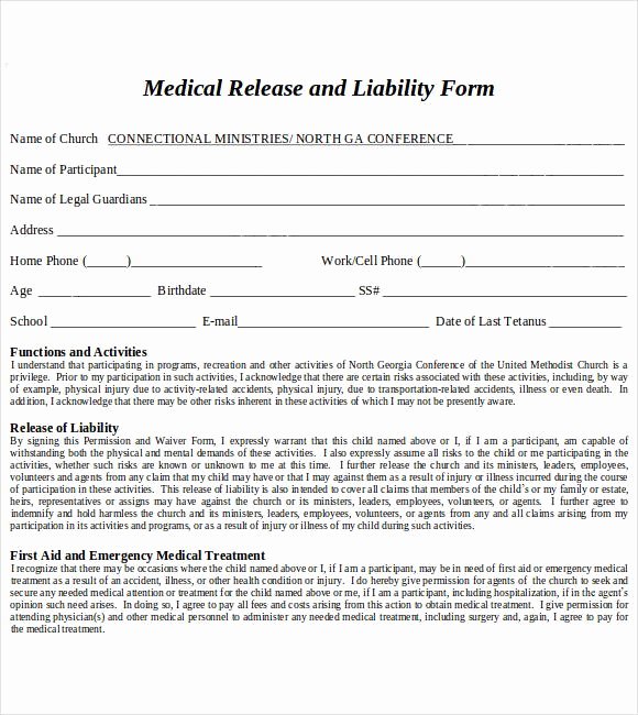 General Release form Pdf Elegant General Release Of Liability form Sample 7 Examples In Word Pdf