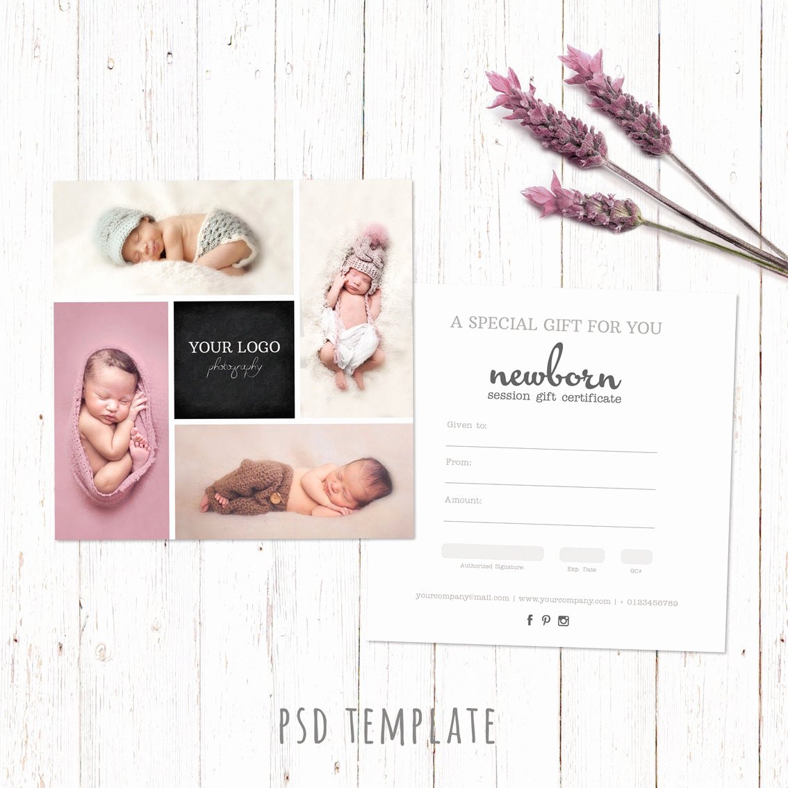Gift Certificate for Photography Session Inspirational Gift Certificate Template Newborn Session Photography T