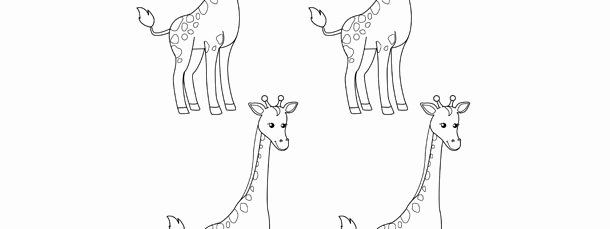 Giraffe Cut Out Template Elegant Giraffe Template – Small