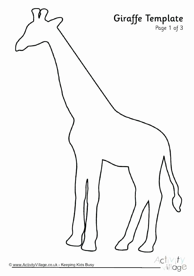 Giraffe Cut Out Template New Horse Head Template Printable – Automotoreadfo
