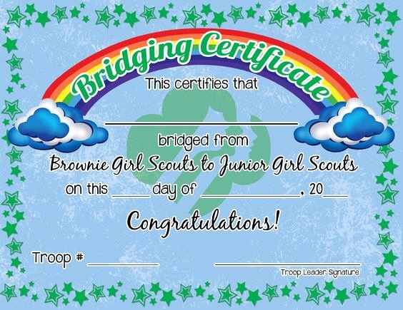 Girl Scout Bridging Certificate Best Of Pinterest • the World’s Catalog Of Ideas