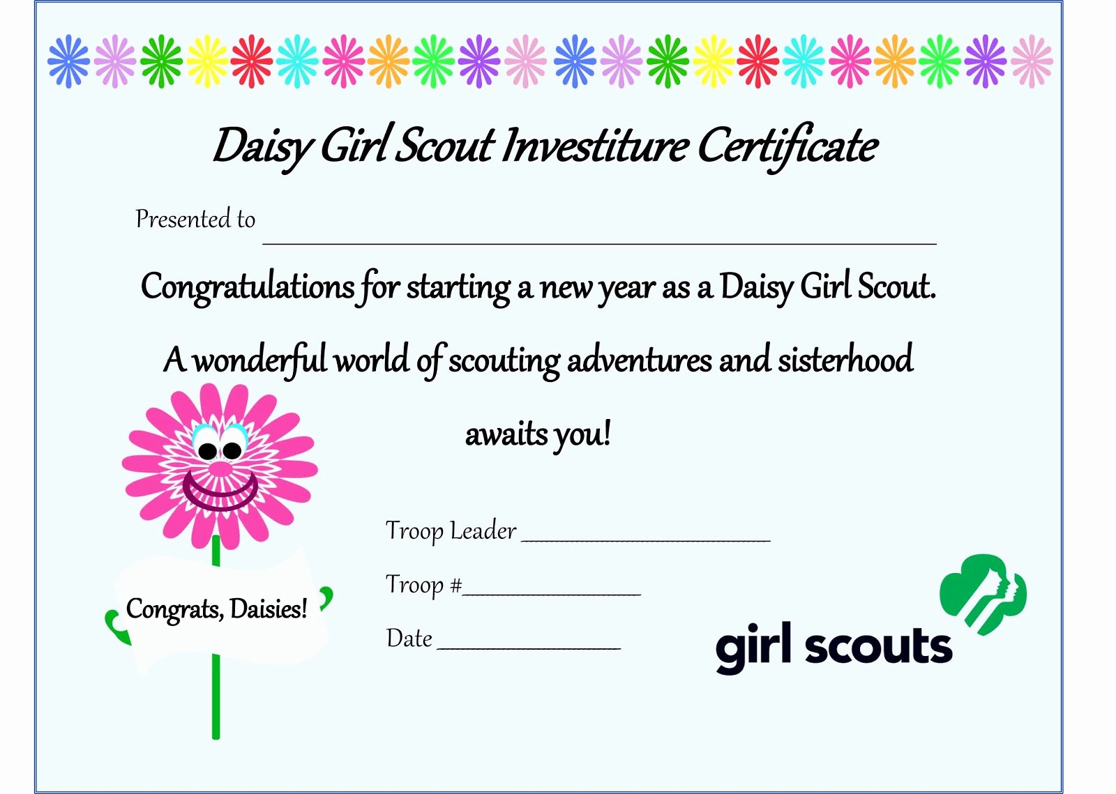 Girl Scout Bridging Certificate Elegant Girl Scouts 101 Investiture and Rededication