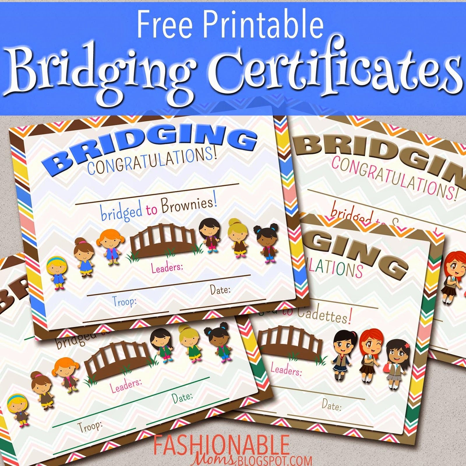 Girl Scout Bridging Certificates Beautiful Free Printable Bridging Certificates Girl Scouts