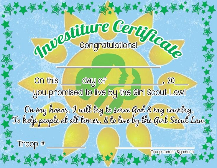 Girl Scout Bridging Certificates Best Of 29 Best Images About Girl Scout Certificates On Pinterest