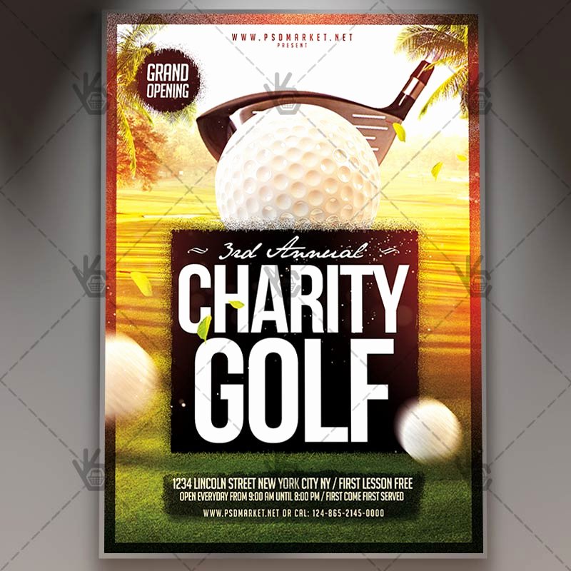 Golf Flyer Template Free Elegant Download Charity Golf Flyer Psd Template