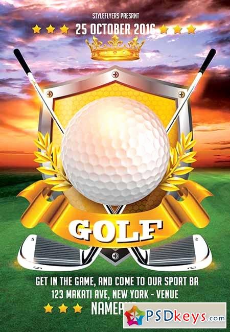 Golf Flyer Template Free New Golf Sport Flyer Psd Template Cover Free Download Shop Vector Stock Image Via
