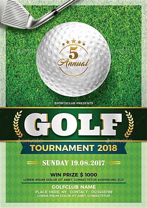 Golf tournament Brochure Template Best Of Golf tournament Flyer Template Flyer for Sport events