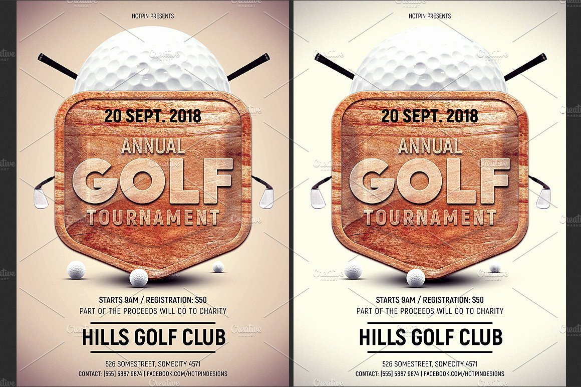Golf tournament Flyer Templates Elegant Golf tournament Flyer Template Flyer Templates Creative Market