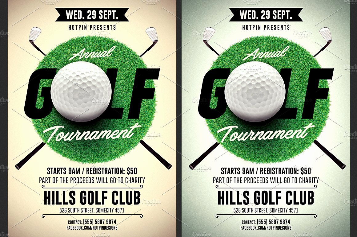 Golf tournament Flyers Template Awesome Golf tournament Flyer Template Flyer Templates