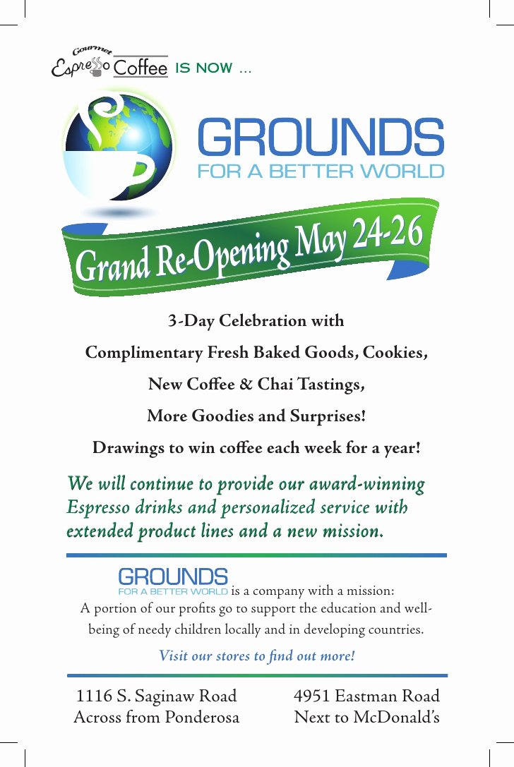 Grand Opening Flyer Template Unique Grand Re Opening Flyer