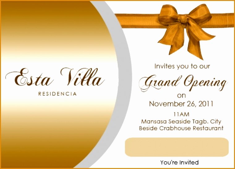 Grand Opening Invitation Template Best Of 9 Invitation Letter for Grand Opening
