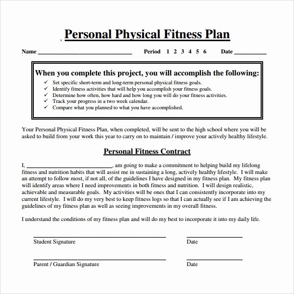 Gym Business Plan Pdf Lovely Sample Fitness Plan Template 11 Free Documents In Pdf Word